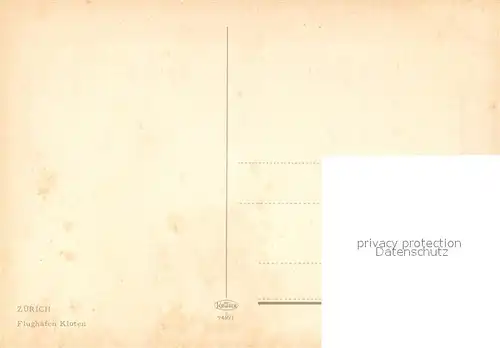 AK / Ansichtskarte Swissair Zuerich Flughafen Kloten  Kat. Flug