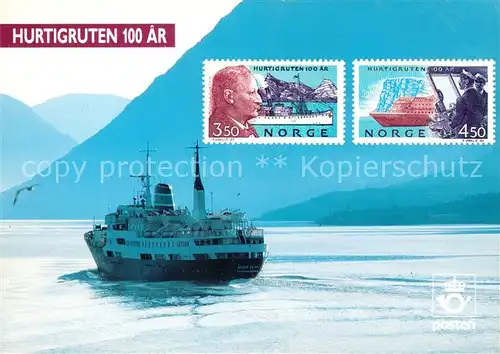 AK / Ansichtskarte Faehre Kong Olav Helgeland Norwegen  Kat. Schiffe