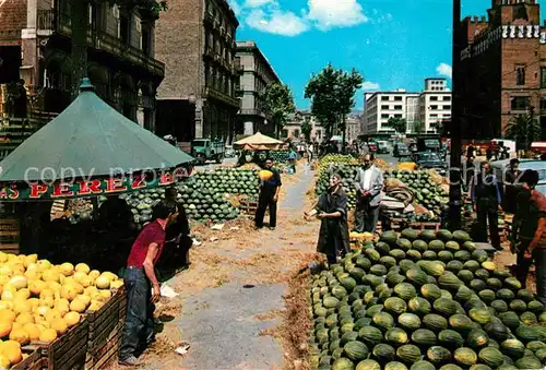 AK / Ansichtskarte Obst Espana Mercado de Melones Melonenmarkt  Kat. Lebensmittel