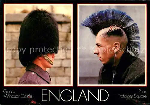 AK / Ansichtskarte Leibgarde Wache England Guard Windsor Castle Punk Trafalgar Square  Kat. Polizei