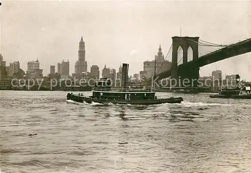 AK / Ansichtskarte Dampfer Binnenschifffahrt New York  Kat. Schiffe