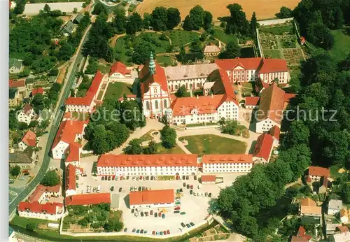 AK / Ansichtskarte Panschwitz Kuckau Zisterzienserinnen Abtei St Marienstein Fliegeraufnahme Kat. Panschwitz Kuckau