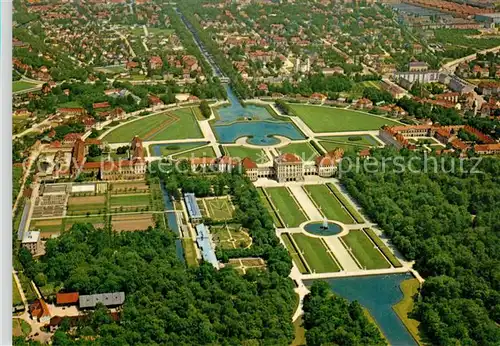 AK / Ansichtskarte Muenchen Schloss Nymphenburg Fliegeraufnahme  Kat. Muenchen