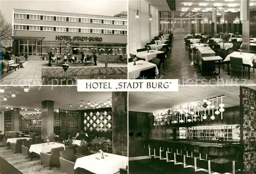AK / Ansichtskarte Burg Magdeburg Hotel Stadt Burg  Kat. Burg
