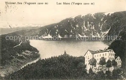 AK / Ansichtskarte Weisser See Elsass mit Vogesen Kat. Orbey