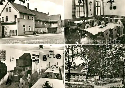 AK / Ansichtskarte Crimmitschau Konsum Gaststaette Daenkritzer Schmiede Gastraeume Gartenterrasse Kat. Crimmitschau