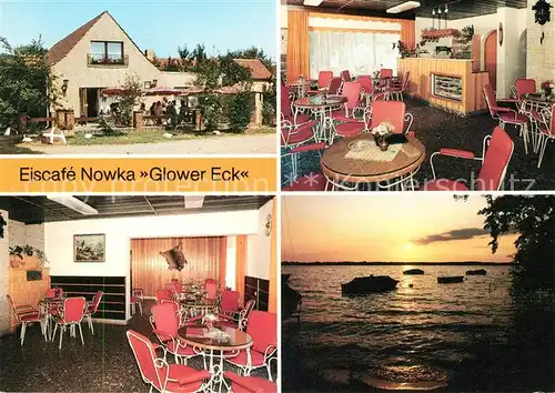 AK / Ansichtskarte Glowe Ruegen Eiscafe Nowka Glower Eck Gastraum Bar  Kat. Glowe Ruegen