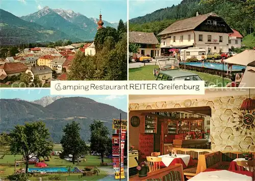 AK / Ansichtskarte Greifenburg Camping Kaffee Restaurant Swimming Pool Alpenpanorama Kat. Greifenburg