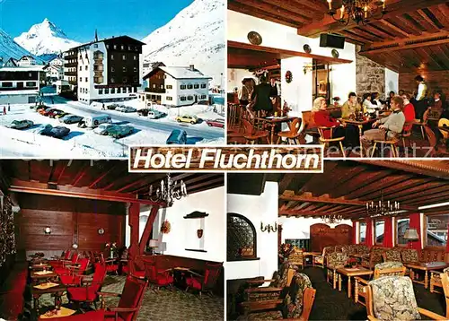 AK / Ansichtskarte Galtuer Tirol Hotel Fluchthorn Restaurant Bar Kaminzimmer Wintersportplatz Alpen Kat. Galtuer