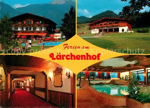 AK / Ansichtskarte Erpfendorf Hotel Gasthof Laerchenhof Swimming Pool Hallenbad Kat. Kirchdorf in Tirol