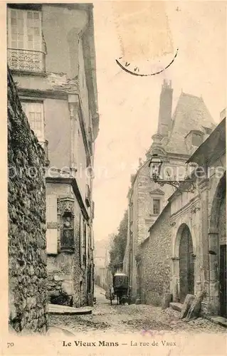 AK / Ansichtskarte Le Vieux Mans La rue de Vaux Kat. Le Mans