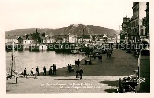 AK / Ansichtskarte Cherbourg Octeville Basse Normandie Le Quai Caligny et la montagne du Route Kat. Cherbourg Octeville