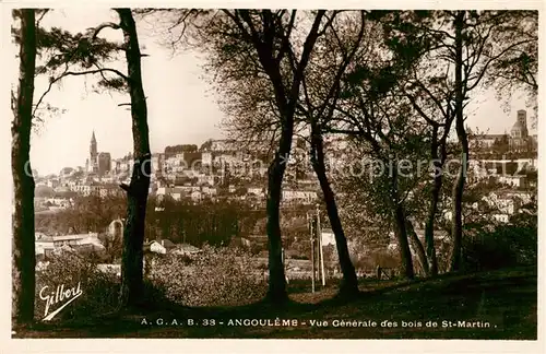 AK / Ansichtskarte Angouleme Vue generale des bois de St Martin Kat. Angouleme