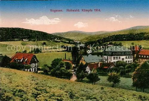 AK / Ansichtskarte Vogesen Vosges Region Hohwald Kaempfe 1914 Kat. Gerardmer