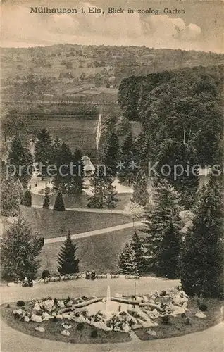 AK / Ansichtskarte Muelhausen Elsass Zoologischer Garten Kat. Mulhouse