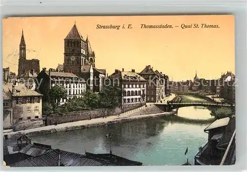 AK / Ansichtskarte Strassburg Elsass Thomasstaden Kat. Strasbourg