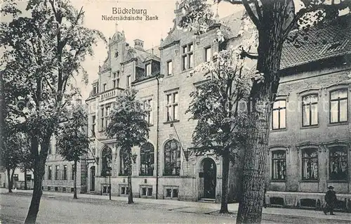 AK / Ansichtskarte Bueckeburg Niedersaechsische Bank Kat. Bueckeburg