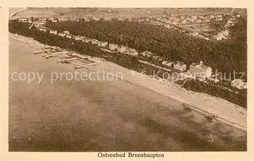 AK / Ansichtskarte Brunshaupten Fliegeraufnahme mit Strand Kat. Kuehlungsborn