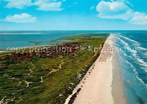 AK / Ansichtskarte Juist Nordseebad Fliegeraufnahme Badestrand Kat. Juist