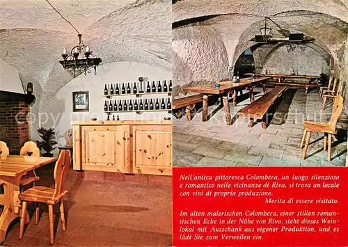 AK / Ansichtskarte Riva del Garda Restaurant Weinlokal La Colombera Kat. 