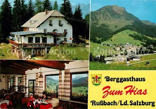 AK / Ansichtskarte Russbach Pass Gschuett Berggasthaus Pension Zum Hias Landschaftspanorama Kat. Russbach am Pass Gschuett