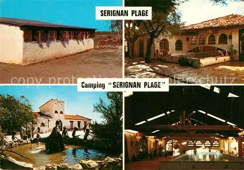 AK / Ansichtskarte Serignan Plage Camping Ferienanlage Hallenbad Brunnen Kat. Serignan