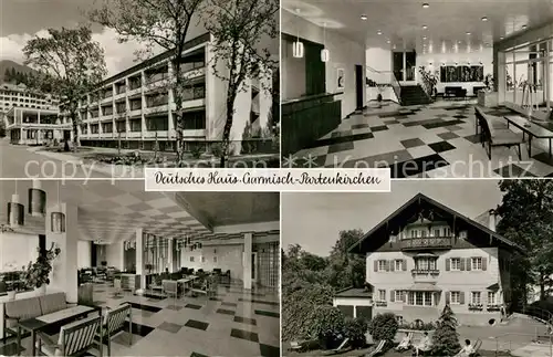 AK / Ansichtskarte Garmisch Partenkirchen Deutsches Haus Kat. Garmisch Partenkirchen