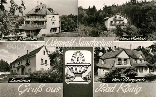 AK / Ansichtskarte Bad Koenig Odenwald Haus Bodmann Waldeck Landhaus Margarete Kat. Bad Koenig
