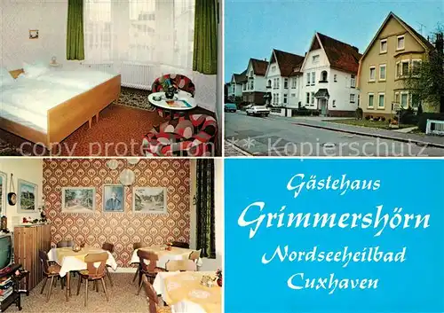 AK / Ansichtskarte Cuxhaven Nordseebad Gaestehaus Grimmershoern Kat. Cuxhaven