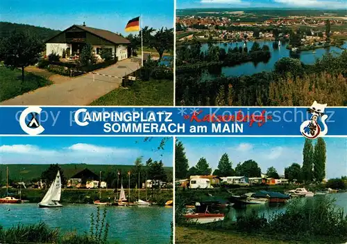 AK / Ansichtskarte Sommerach Campingplatz Katzenkopf Panorama Kat. Sommerach