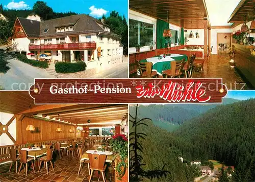 AK / Ansichtskarte Schwarzenbach Wald Gasthaus Pension Muehle Kat. Schwarzenbach a.Wald