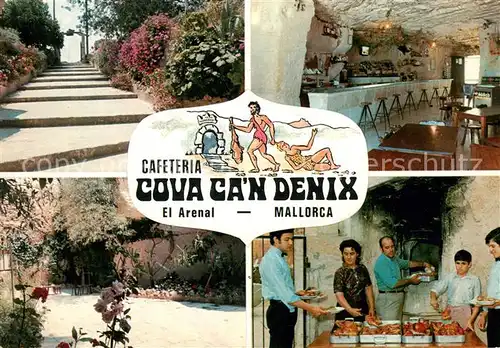 AK / Ansichtskarte El Arenal Mallorca Cafeteria Cova Can Denix Camino Montana Kat. S Arenal