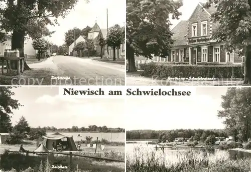 AK / Ansichtskarte Niewisch Gasthaus Schwielochsee Zeltplatz  Kat. Friedland Mark