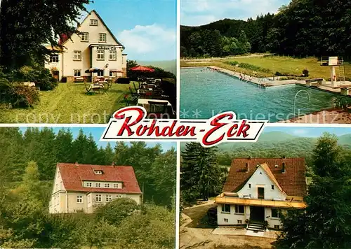 AK / Ansichtskarte Rohden Berggasthaus Rohden Eck Kat. Hessisch Oldendorf