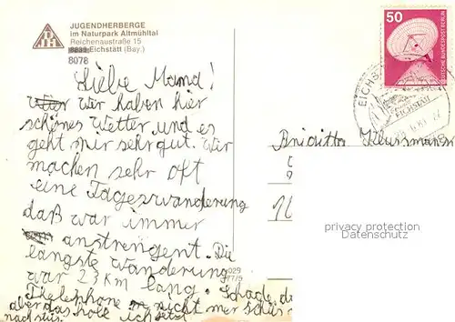 AK / Ansichtskarte Eichstaett Oberbayern Jugendherberge Kat. Eichstaett