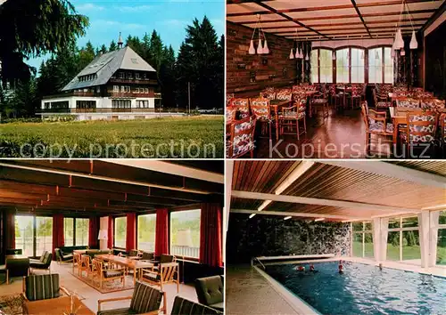 AK / Ansichtskarte Rothaus Grafenhausen Ferienheim Tannenhof Schwimmbad Kat. Grafenhausen