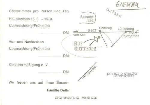 AK / Ansichtskarte Giekau Hof Gottesgabe Kat. Giekau