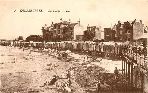 AK / Ansichtskarte Courseulles sur Mer La Plage Kat. Courseulles sur Mer