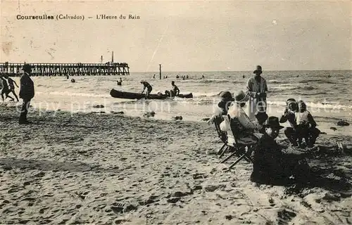 AK / Ansichtskarte Courseulles sur Mer l Heure du Bain Kat. Courseulles sur Mer