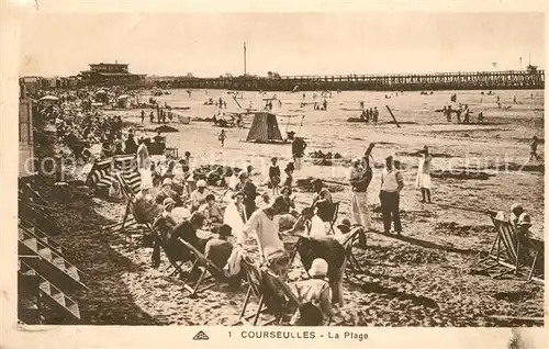 AK / Ansichtskarte Courseulles sur Mer La Plage Kat. Courseulles sur Mer