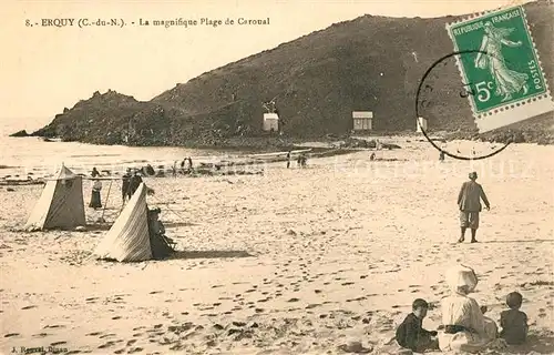 AK / Ansichtskarte Erquy La magnifique Plage de Caroval Kat. Erquy