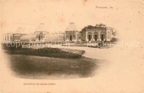 AK / Ansichtskarte Rennes Les Serres du Jardin Public Kat. Rennes