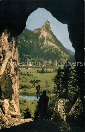 AK / Ansichtskarte Oberammergau Blick aus der Baerenhoehle zum Kofel Kat. Oberammergau