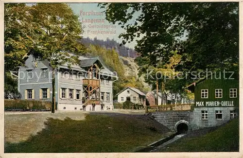 AK / Ansichtskarte Geroldsgruen Forsthaus Langenau Kat. Geroldsgruen