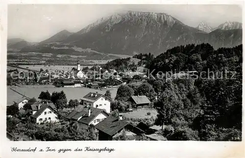 AK / Ansichtskarte Oberau Tirol mit Kaisergebirge Kat. Wildschoenau