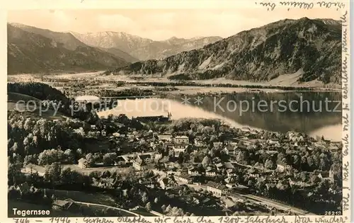 AK / Ansichtskarte Tegernsee Panorama Kat. Tegernsee