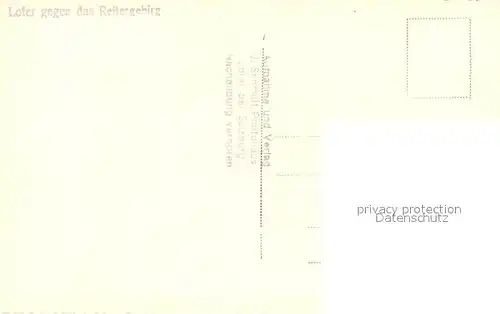 AK / Ansichtskarte Lofer mit Reitergebirge Kat. Lofer