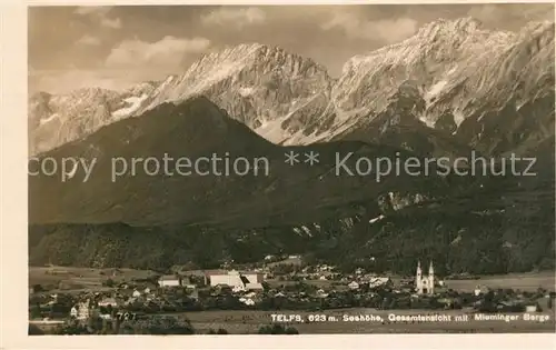 AK / Ansichtskarte Telfs Tirol Panorama mit Mieminger Berge