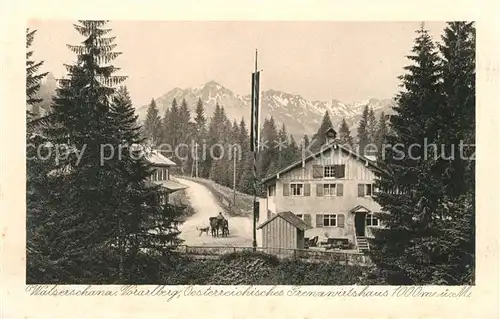 AK / Ansichtskarte Walserschanz Kleinwalsertal oesterr Grenzwirtshaus Kat. 