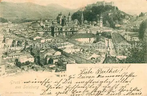 AK / Ansichtskarte Salzburg Oesterreich Panorama mit Festung Kat. Salzburg